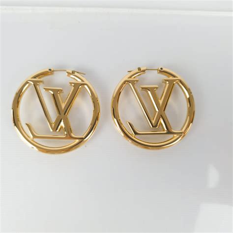 hoop earrings louis vuitton|louis vuitton earrings hoops price.